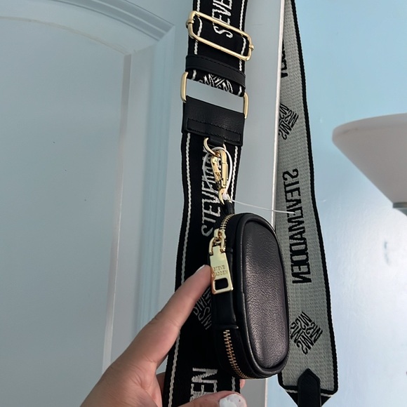 Steve Madden New purse. Removal strap. Black/white and tan color - Picture 3 of 5